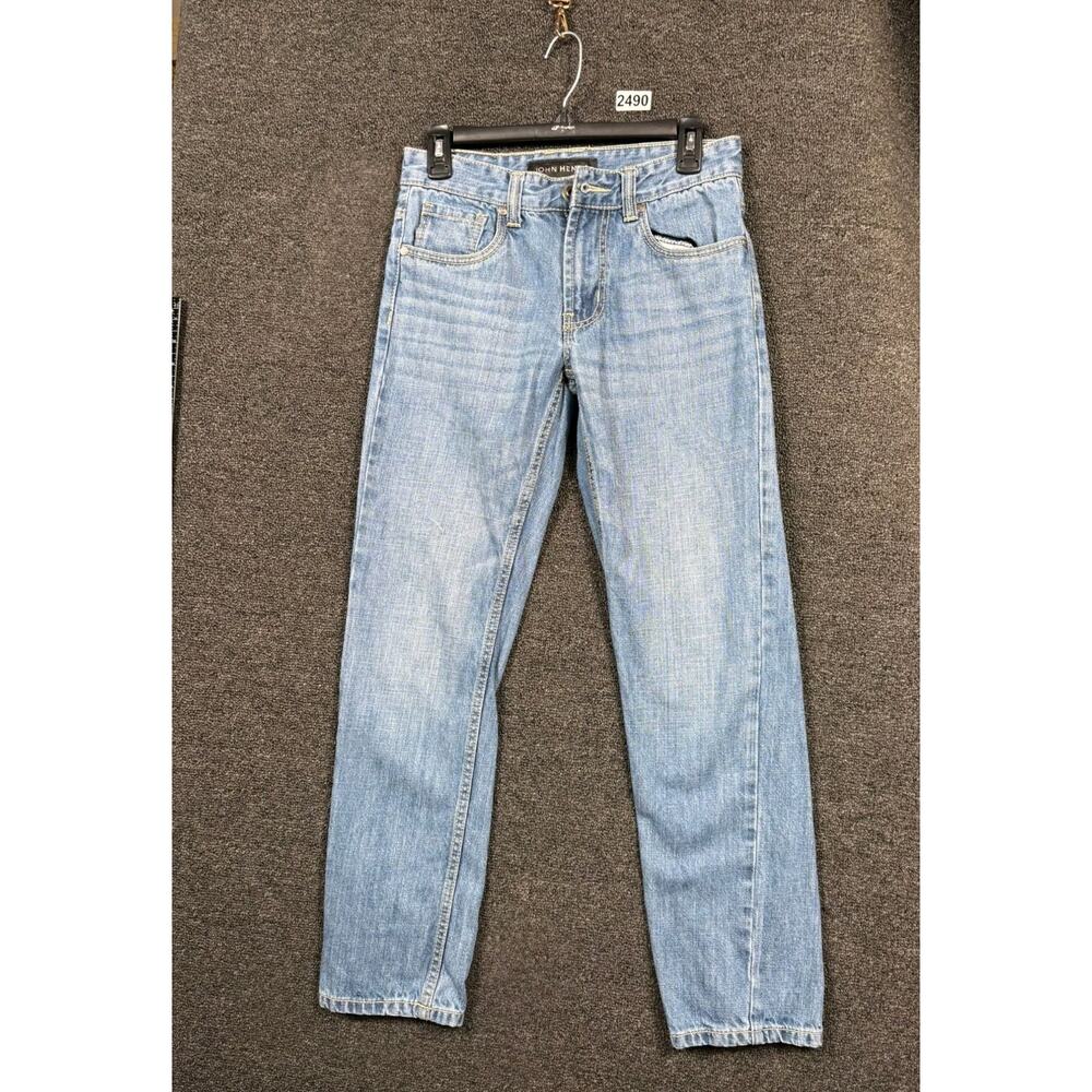 John Henry Skinny Jeans Mens Size 29 Blue Medium Wash Denim Mid Rise Stretch